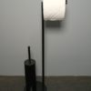 Black Stainless Steel Bathroom Brush Holder